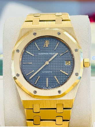 Audemars Piguet Royal Oak Jumbo “Ultra Thin” 5402 BA Full Yellow gold Grey (swissmade) Dial PreOwned - Diamonds East Intl.