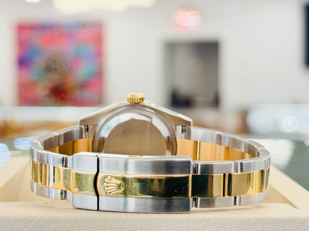 Rolex Lady-Datejust 179383 FACTORY Diamond Bezel & Dial Yellow Gold & Stainless Steel Oyster MINT