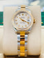 Rolex Lady-Datejust 26 179383 Factory Ivory Diamond Dial Factory Diamond Bezel Yellow Gold & Steel Oyster BOX/PAPERS MINT