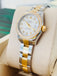 Rolex Lady-Datejust 26 179383 Factory Ivory Diamond Dial Factory Diamond Bezel Yellow Gold & Steel Oyster BOX/PAPERS MINT