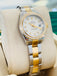 Rolex Lady-Datejust 26 179383 Factory Ivory Diamond Dial Factory Diamond Bezel Yellow Gold & Steel Oyster BOX/PAPERS MINT