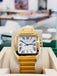 Cartier Santos WGSA0029 39.8 Large 18k YG Silvered opaline dial  Box and Papers Unworn - Diamonds East Intl.