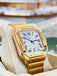 Cartier Santos WGSA0029 39.8 Large 18k YG Silvered opaline dial  Box and Papers Unworn - Diamonds East Intl.