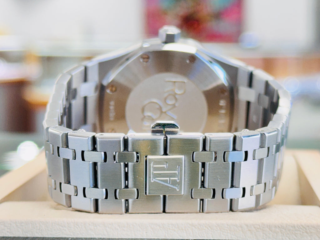 Audemars Piguet Royal Oak Dual Time Black Dial 39mm 26120ST.OO.1220ST.03 MINT Box and Papers - Diamonds East Intl.