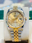 Rolex Datejust 36 116233 Fluted Bezel  Champagne Stick Dial super Jubilee Bracelet  PreOwned