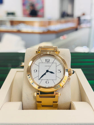 Cartier Pasha 42 2726  18k Yellow Gold PreOwned - Diamonds East Intl.