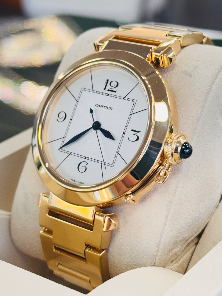 Cartier Pasha 42 2726  18k Yellow Gold PreOwned - Diamonds East Intl.