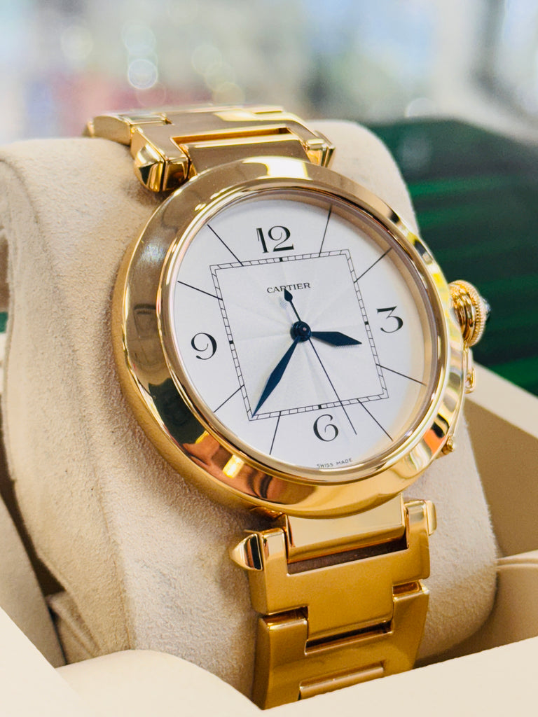 Cartier Pasha 42 2726  18k Yellow Gold PreOwned - Diamonds East Intl.