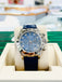 Rolex Zenith Daytona 16519 18K White gold Factory Diamond Sodalite Dial Mint PreOwned