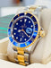 Rolex Submariner Date 40 16613 LB Two-Tone Yellow Gold & Steel  Blue Dial “Bluesy” Non Ceramic MINT