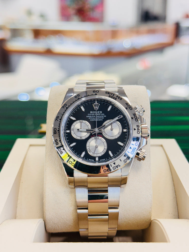 Rolex Cosmograph Daytona 126509 “Baby LeMans” White Gold  Box & Papers PreOwned - Diamonds East Intl.