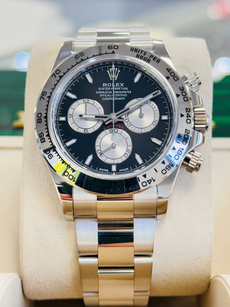 Rolex Cosmograph Daytona 126509 “Baby LeMans” White Gold  Box & Papers PreOwned - Diamonds East Intl.