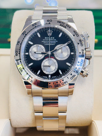 Rolex Cosmograph Daytona 126509 “Baby LeMans” White Gold  Box & Papers PreOwned - Diamonds East Intl.
