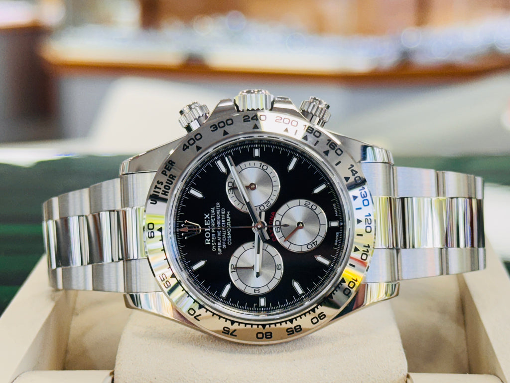 Rolex Cosmograph Daytona 126509 “Baby LeMans” White Gold  Box & Papers PreOwned - Diamonds East Intl.