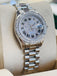 Rolex Lady-Datejust  179166 PRESIDENT Custom Pave Diamond Roman Dial Custom Diamond Bezel PreOwned - Diamonds East Intl.