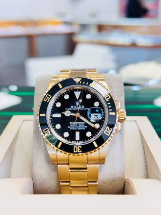 Rolex Submariner Date 126618 LN 41 18K Yellow Gold Black Dial BOX/PAPERS - Diamonds East Intl.