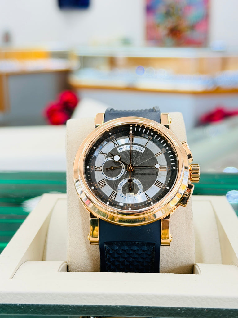 Breguet Marine 42 5827BR  Chronograph Breguet Marine Chronograph Roségold PreOwned - Diamonds East Intl.