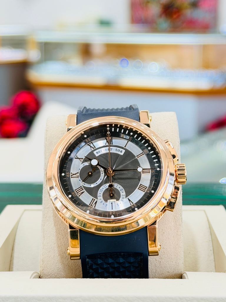 Breguet Marine 42 5827BR  Chronograph Breguet Marine Chronograph Roségold PreOwned - Diamonds East Intl.