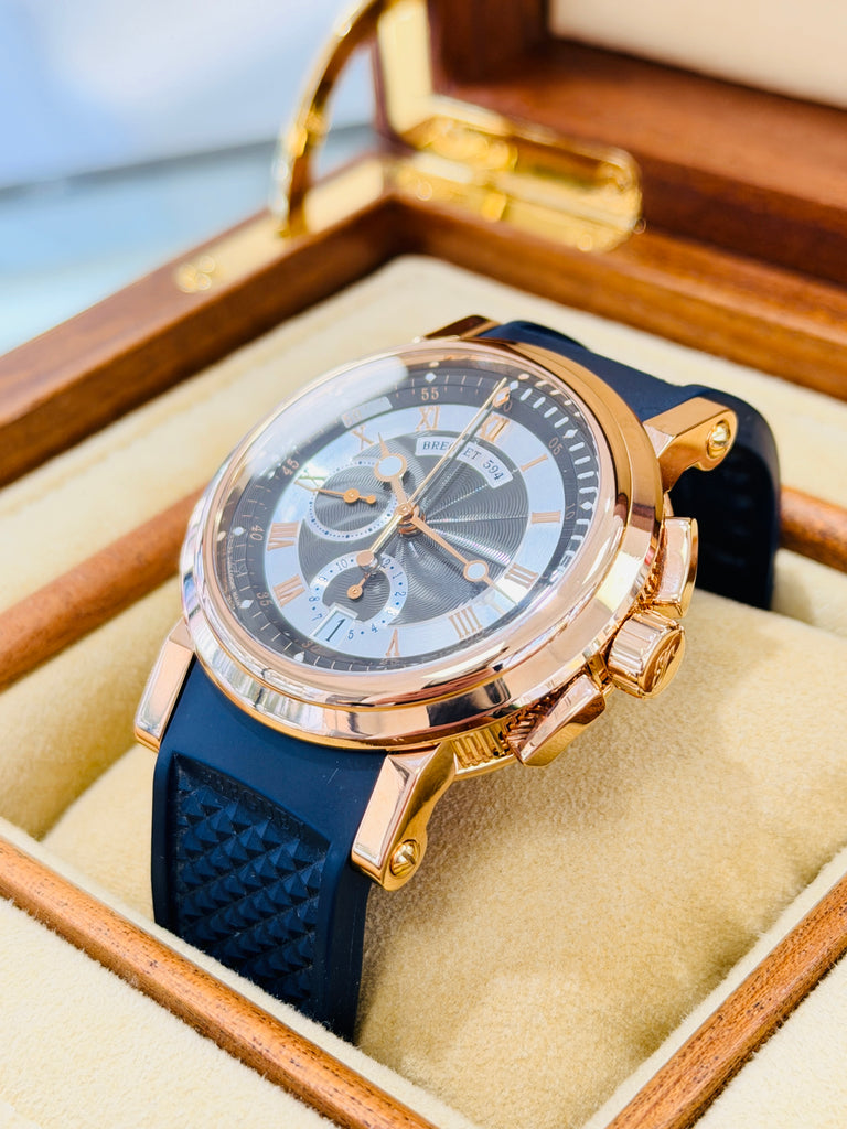 Breguet Marine 42 5827BR  Chronograph Breguet Marine Chronograph Roségold PreOwned - Diamonds East Intl.