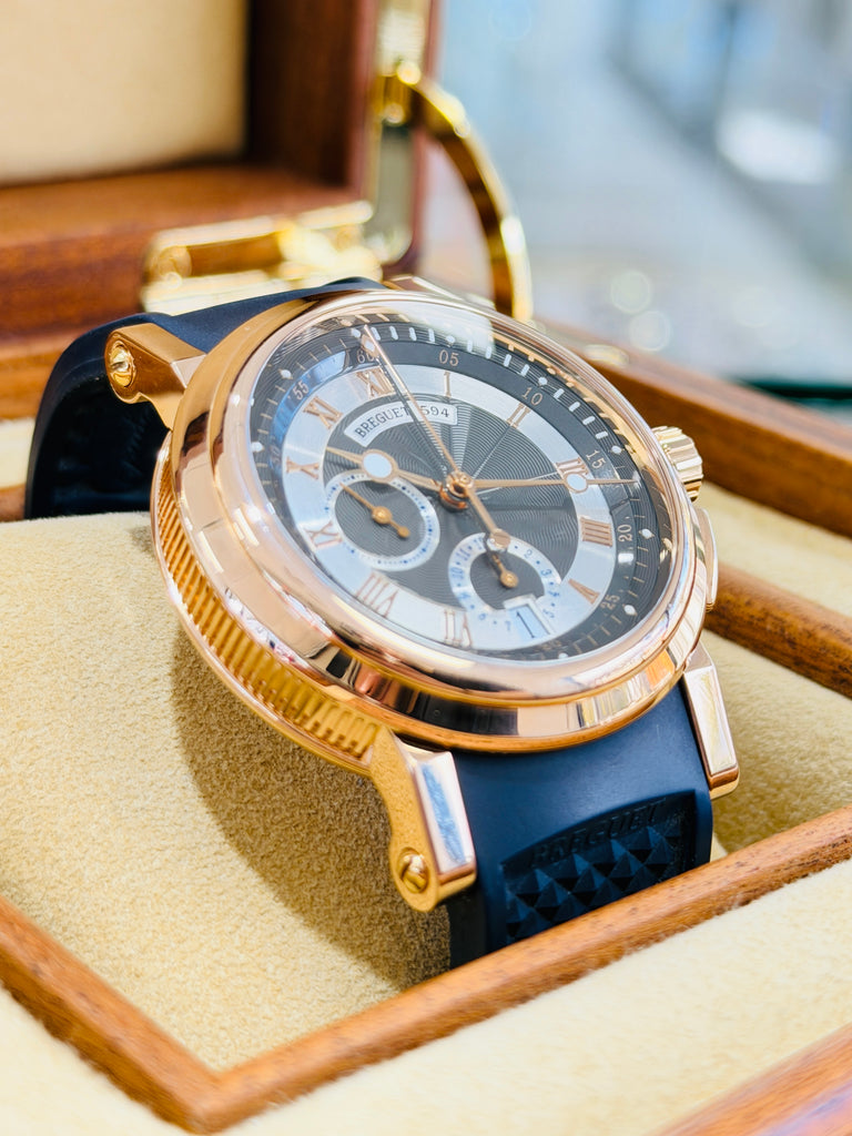 Breguet Marine 42 5827BR  Chronograph Breguet Marine Chronograph Roségold PreOwned - Diamonds East Intl.