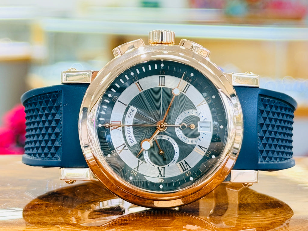 Breguet Marine 42 5827BR  Chronograph Breguet Marine Chronograph Roségold PreOwned - Diamonds East Intl.