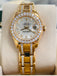 Rolex Masterpiece Pearlmaster 80298  RARE EDITION ALL FACTORY Diamonds  18K Yellow Gold MOPDiamond Dial PreOwned - Diamonds East Intl.