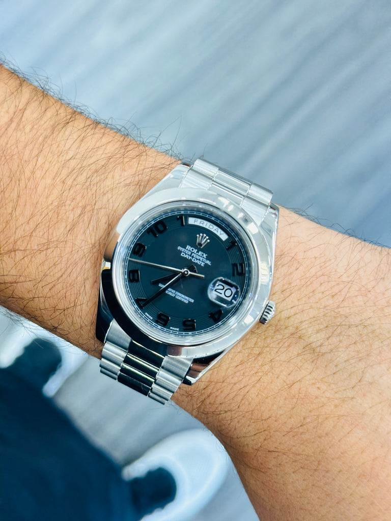 Rolex Daydate Platinum Day Date Rolex President Day-Date II 41mm