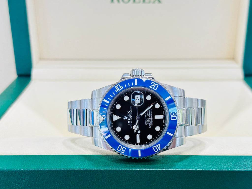 Rolex Submariner Date 116610LN Custom Blue Bezel Insert PreOwned - Diamonds East Intl.