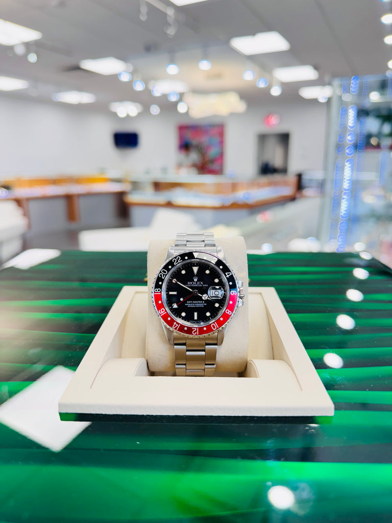Rolex GMT-Master II 16760  Vintage “Fat Lady Coke”  Steel 40 PreOwned - Diamonds East Intl.
