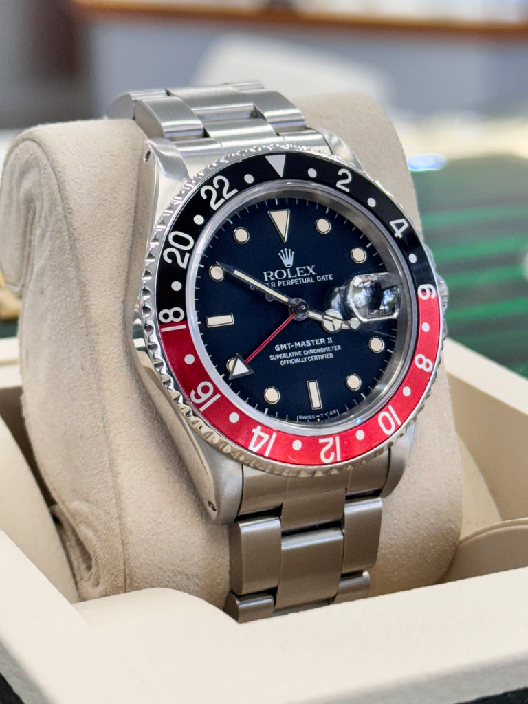 Rolex GMT-Master II 16760  Vintage “Fat Lady Coke”  Steel 40 PreOwned - Diamonds East Intl.