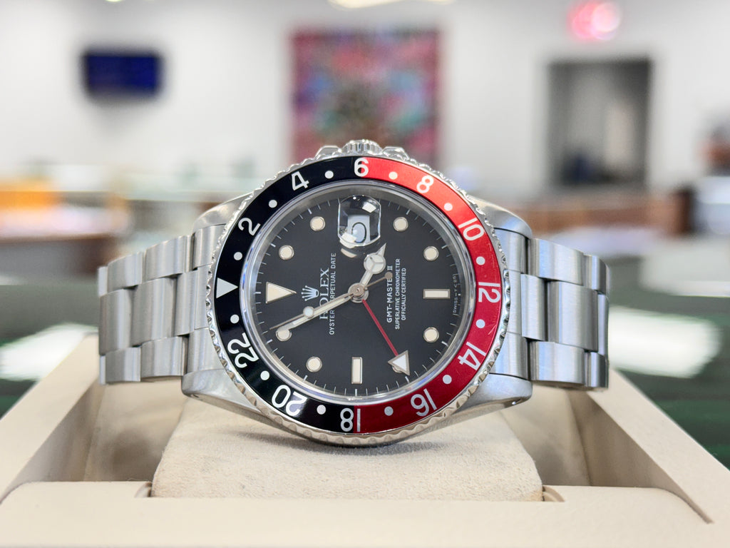Rolex GMT-Master II 16760  Vintage “Fat Lady Coke”  Steel 40 PreOwned - Diamonds East Intl.