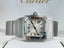 Cartier Santos Galbée 2319 W20055D6 Galbee Guilloche Silver Roman Dial  Box and Booklets MINT - Diamonds East Intl.