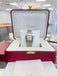 Cartier Santos Galbée 2319 W20055D6 Galbee Guilloche Silver Roman Dial  Box and Booklets MINT - Diamonds East Intl.