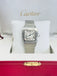 Cartier Santos Galbée 2319 W20055D6 Galbee Guilloche Silver Roman Dial  Box and Booklets MINT - Diamonds East Intl.