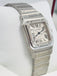 Cartier Santos Galbée 2319 W20055D6 Galbee Guilloche Silver Roman Dial  Box and Booklets MINT - Diamonds East Intl.