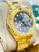 Rolex Yacht master 16628 40 Bezel Engraved Yellow Gold Grey Dial PreOwned - Diamonds East Intl.