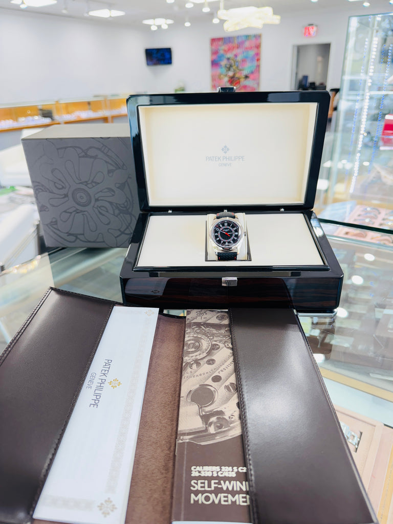 Patek Philippe Calatrava 6007G Ebony Black Dial 18K White Gold 40 mm  Box and Papers Unworn - Diamonds East Intl.