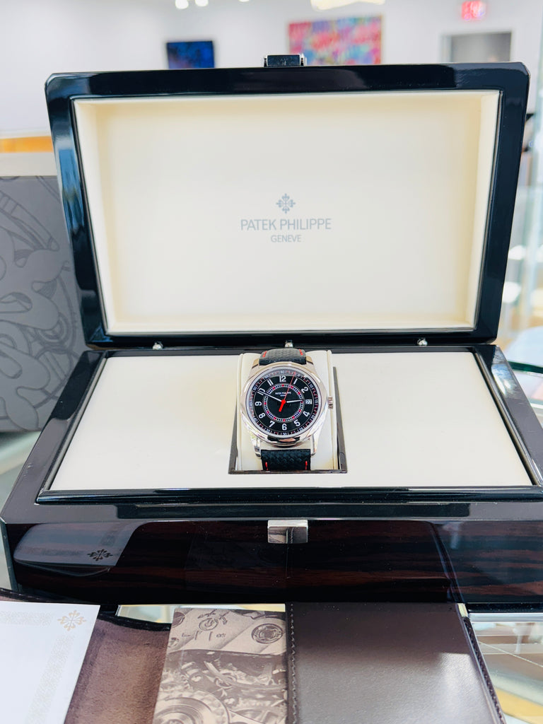 Patek Philippe Calatrava 6007G Ebony Black Dial 18K White Gold 40 mm  Box and Papers Unworn - Diamonds East Intl.