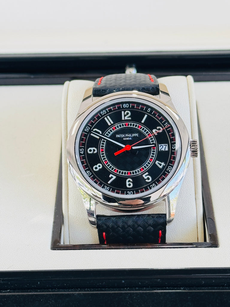 Patek Philippe Calatrava 6007G Ebony Black Dial 18K White Gold 40 mm  Box and Papers Unworn - Diamonds East Intl.