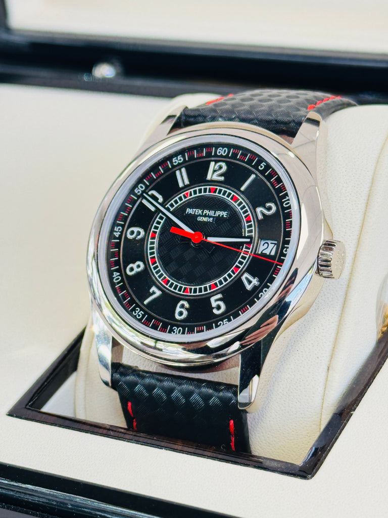 Patek Philippe Calatrava 6007G Ebony Black Dial 18K White Gold 40 mm  Box and Papers Unworn - Diamonds East Intl.