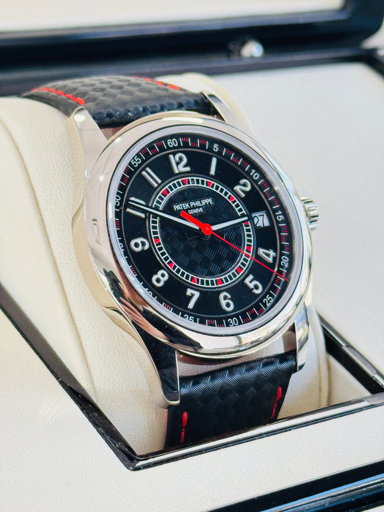 Patek Philippe Calatrava 6007G Ebony Black Dial 18K White Gold 40 mm  Box and Papers Unworn - Diamonds East Intl.