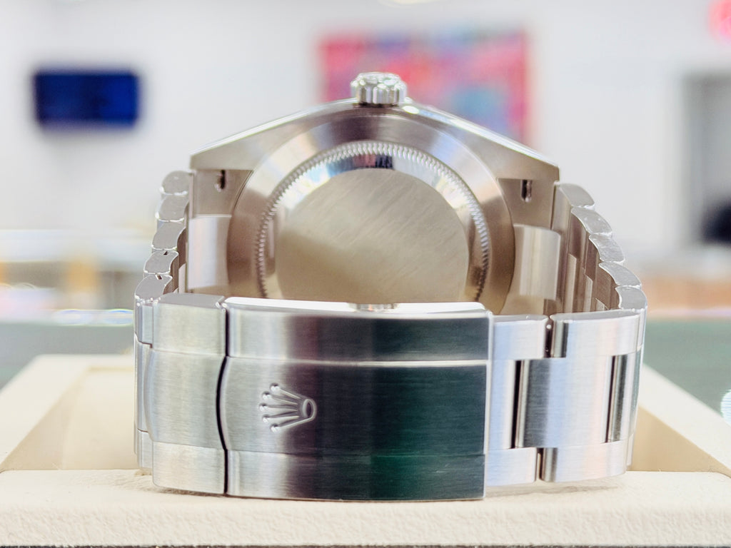 Rolex Oyster Perpetual 41 134300  Mediterranean Blue Dial  Box and Papers Unworn - Diamonds East Intl.