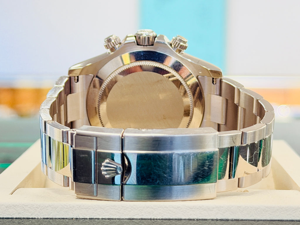 Rolex Daytona 40 116509 White Gold Panda Racing Arabic Dial  PreOwned - Diamonds East Intl.