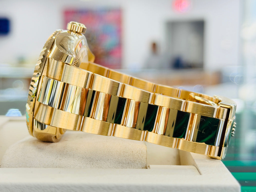 Rolex Sky-Dweller 42 326938  Yellow Gold Black Dial Box and Papers PreOwned - Diamonds East Intl.