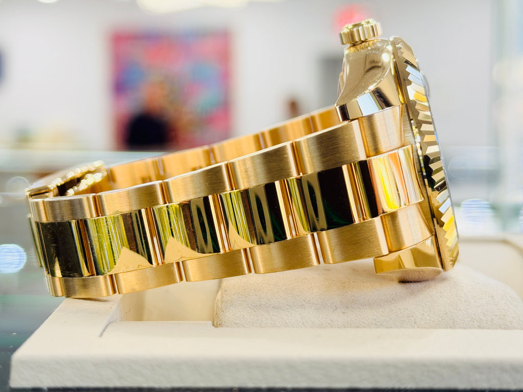 Rolex Sky-Dweller 42 326938  Yellow Gold Black Dial Box and Papers PreOwned - Diamonds East Intl.