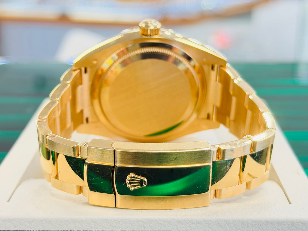 Rolex Sky-Dweller 42 326938  Yellow Gold Black Dial Box and Papers PreOwned - Diamonds East Intl.