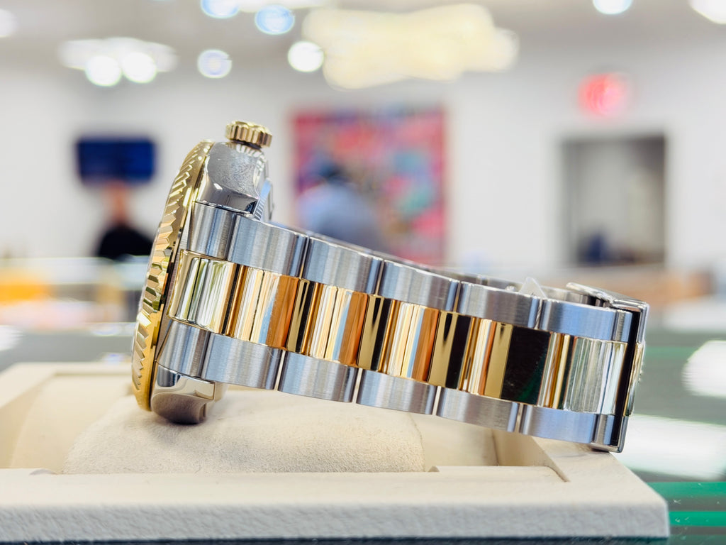Rolex Sky-Dweller 326933  Champagne Dial Oyster Bracelet Stainless and Yellow Gold Box and Papers PreOwned - Diamonds East Intl.