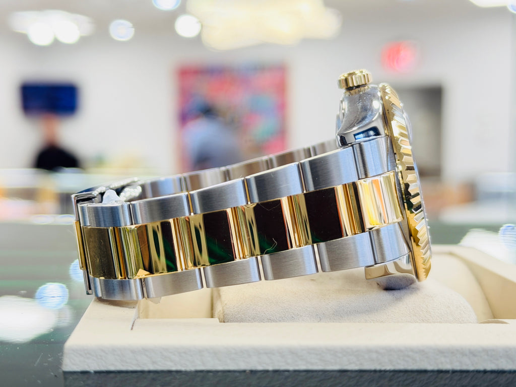 Rolex Sky-Dweller 326933  Champagne Dial Oyster Bracelet Stainless and Yellow Gold Box and Papers PreOwned - Diamonds East Intl.