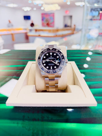 Rolex GMT-Master II 126710GRNR  Bruce Wayne Oyster BOX & PAPERS PreOwned - Diamonds East Intl.
