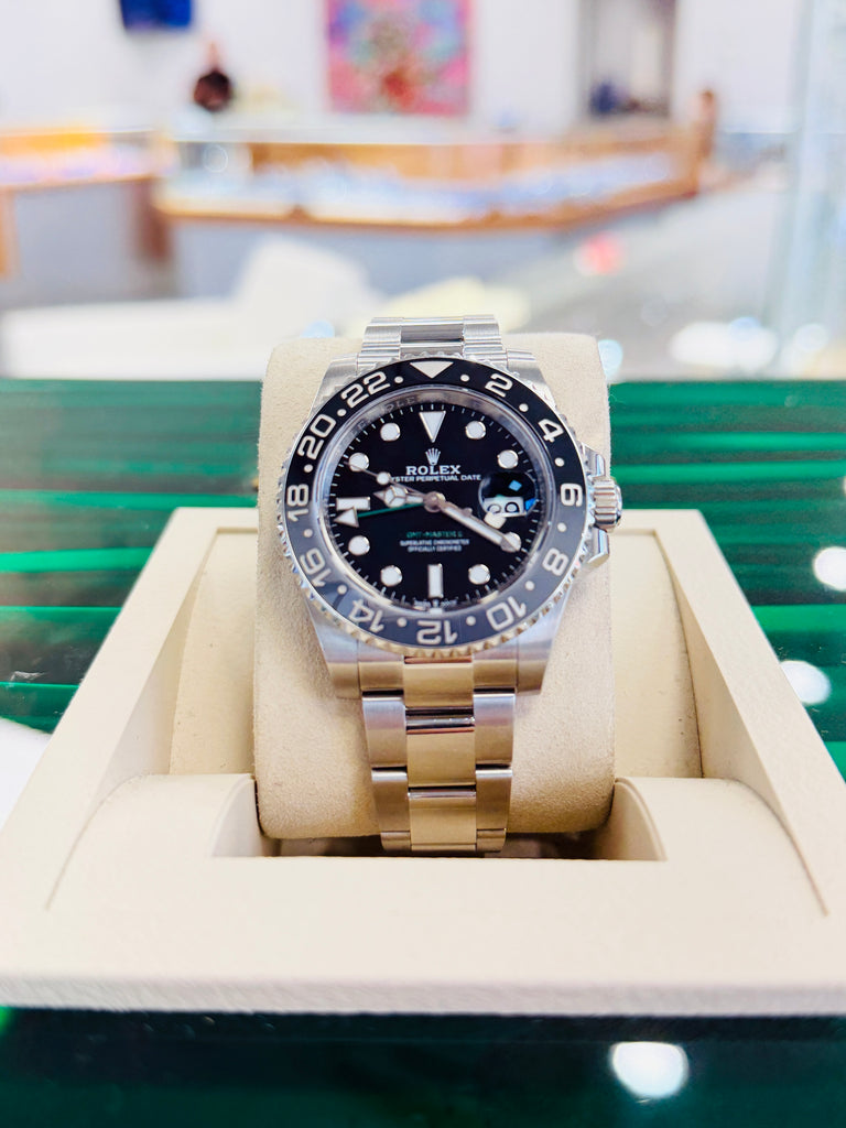 Rolex GMT-Master II 126710GRNR  Bruce Wayne Oyster BOX & PAPERS PreOwned - Diamonds East Intl.